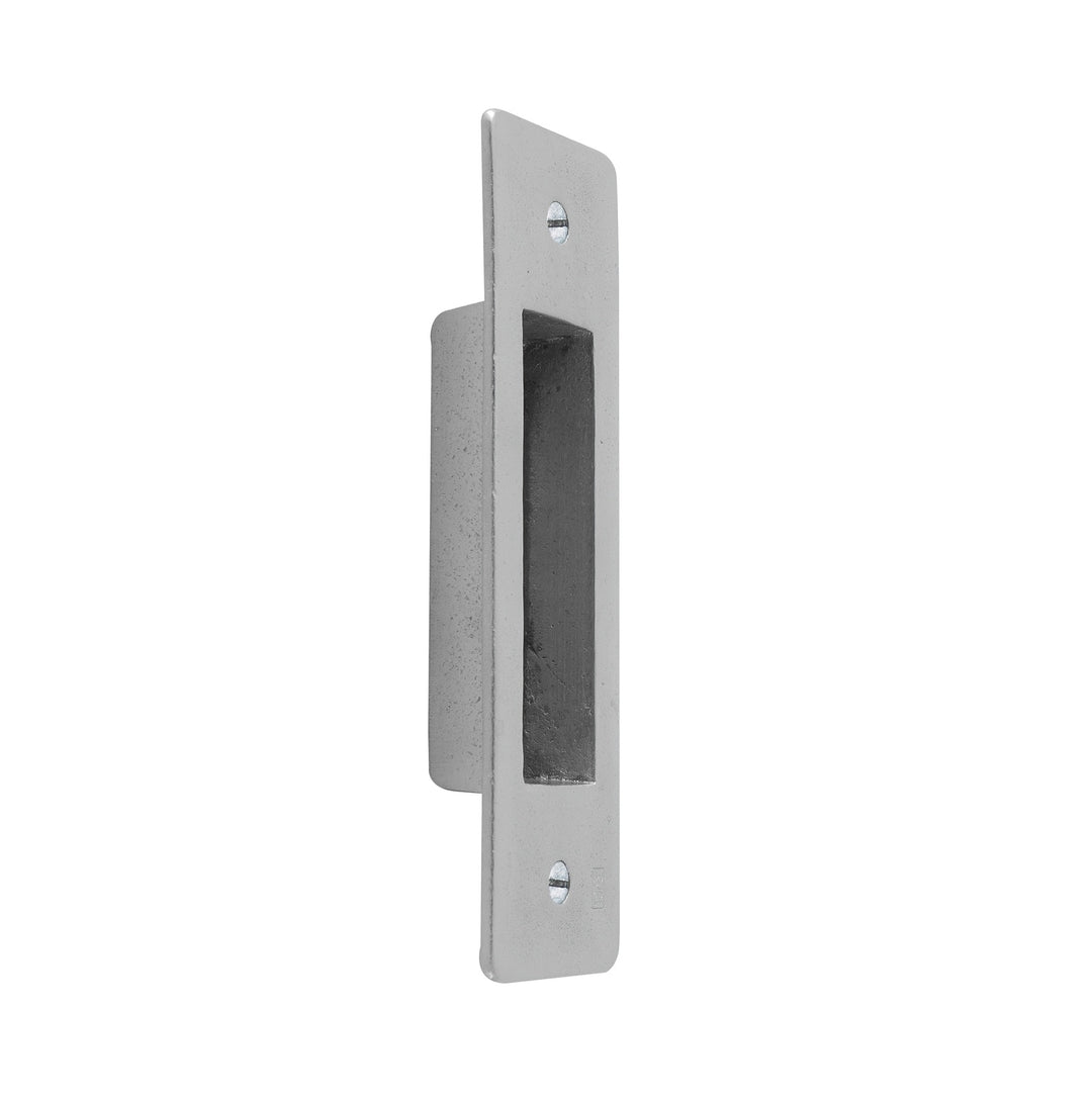Griffmulde für Schiebetür Metall Weißbronze satiniert 4,5 x 14,8 cm