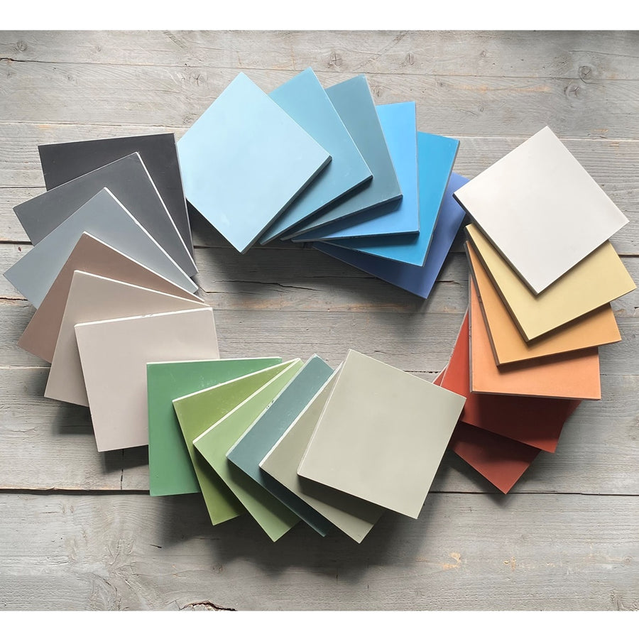 Zementfliesen einfarbig