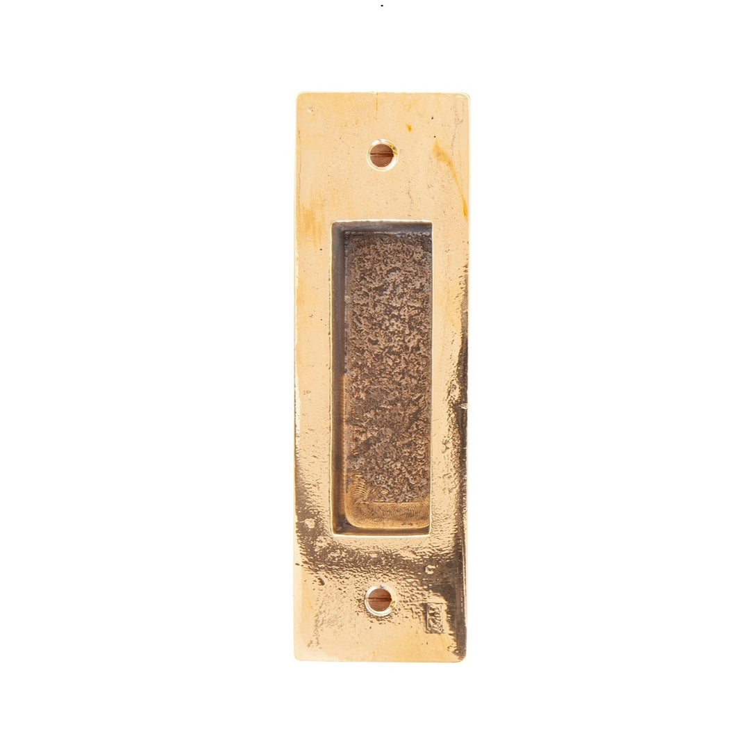 Griffmulde für Schiebetür Metall Bronze poliert 4,5 x 14,8 cm