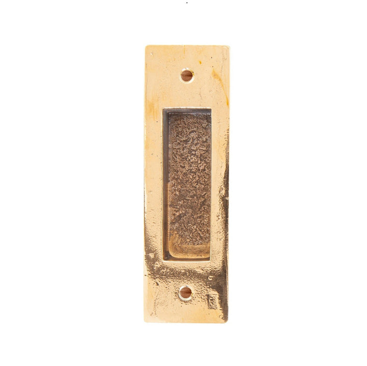 Griffmulde für Schiebetür Metall Bronze poliert 4,5 x 14,8 cm