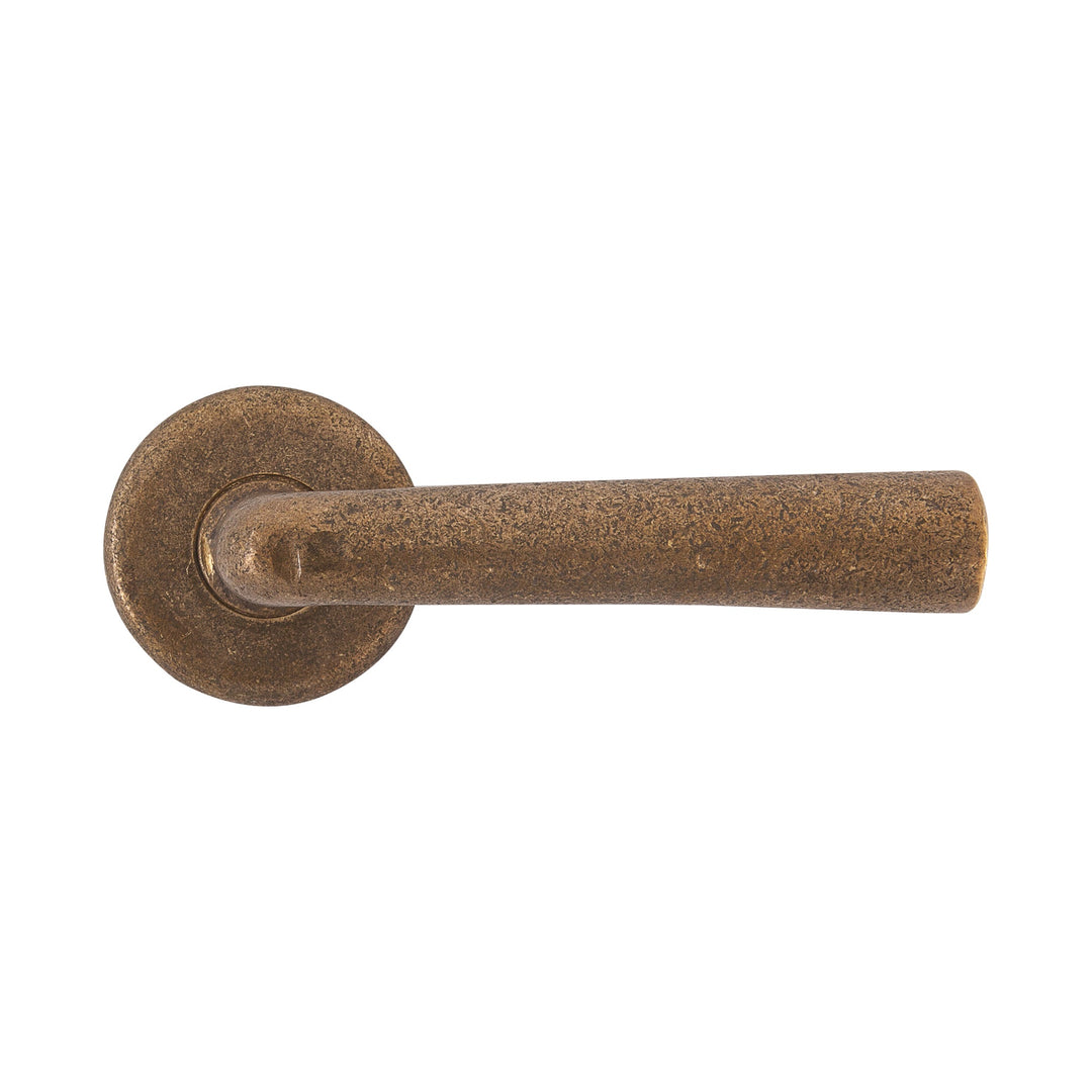 Türgriff "Bauhaus 1925" Metall Rohbronze, Paar mit runder Rosette