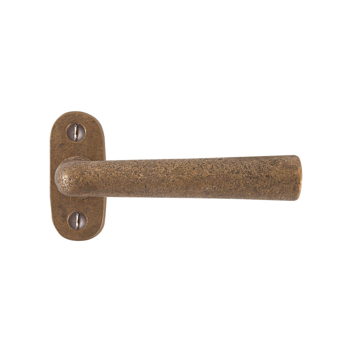 Türgriff "Bauhaus 1925" Metall Rohbronze, Paar mit ovaler Rosette