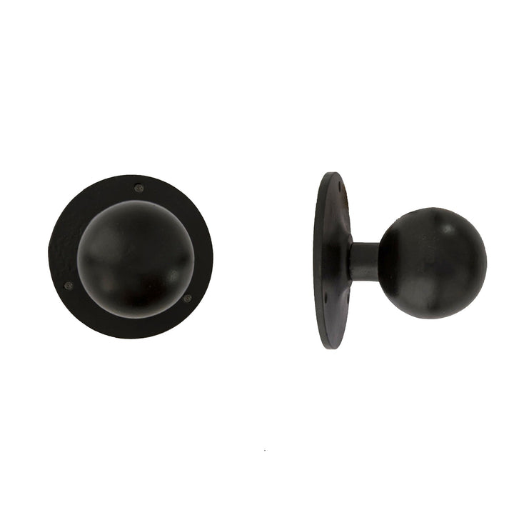 Türknauf Metall Schwarz 75 mm