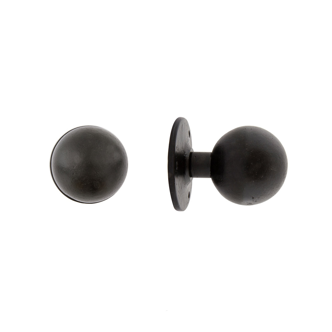 Türknauf Metall Schwarz 75 mm