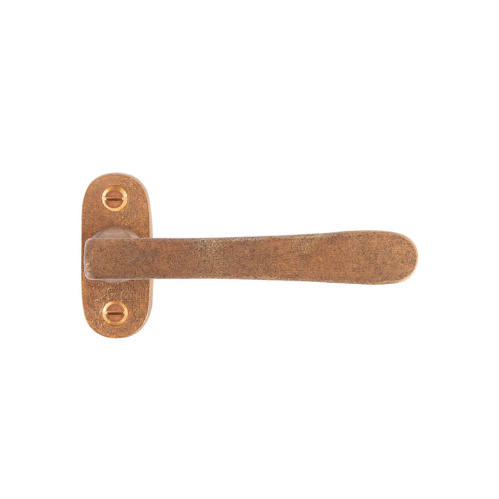Türgriff "Belle Époque" Metall Rohbronze, Paar mit ovaler Rosette