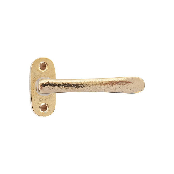 Türgriff "Belle Époque" Metall Bronze poliert, Paar mit ovaler Rosette