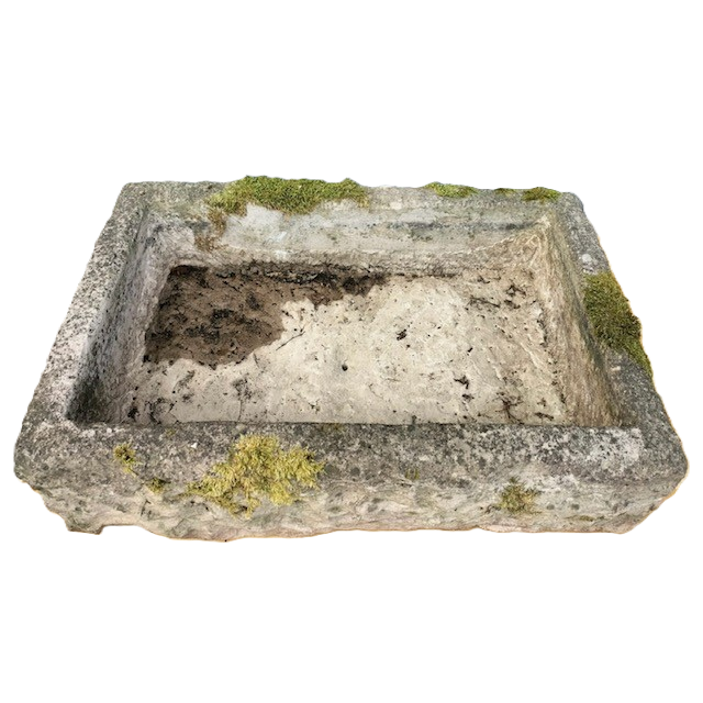 Breiter Sandsteintrog ca. L 88 x B 57 x H 26 cm