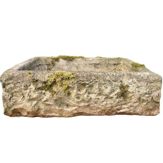 Breiter Sandsteintrog ca. L 88 x B 57 x H 26 cm