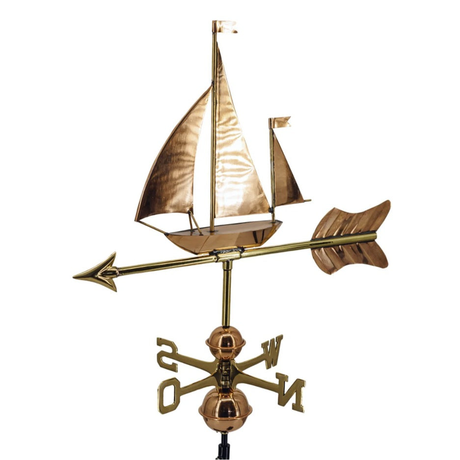 Mittelgroße Wetterfahne - Segelschiff / Segelboot