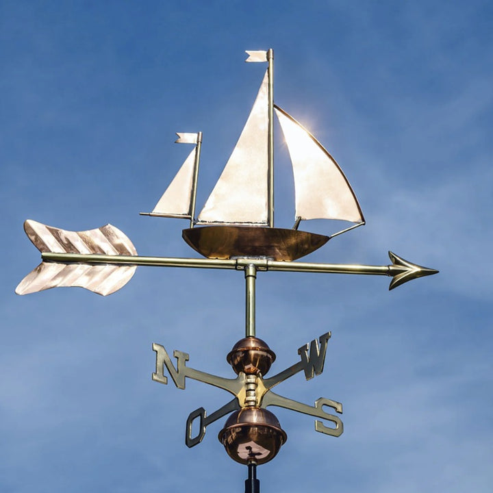 Mittelgroße Wetterfahne - Segelschiff / Segelboot