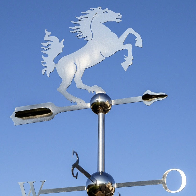 Große Wetterfahne - Pferd, Edelstahl