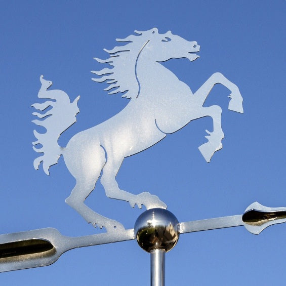 Große Wetterfahne - Pferd, Edelstahl