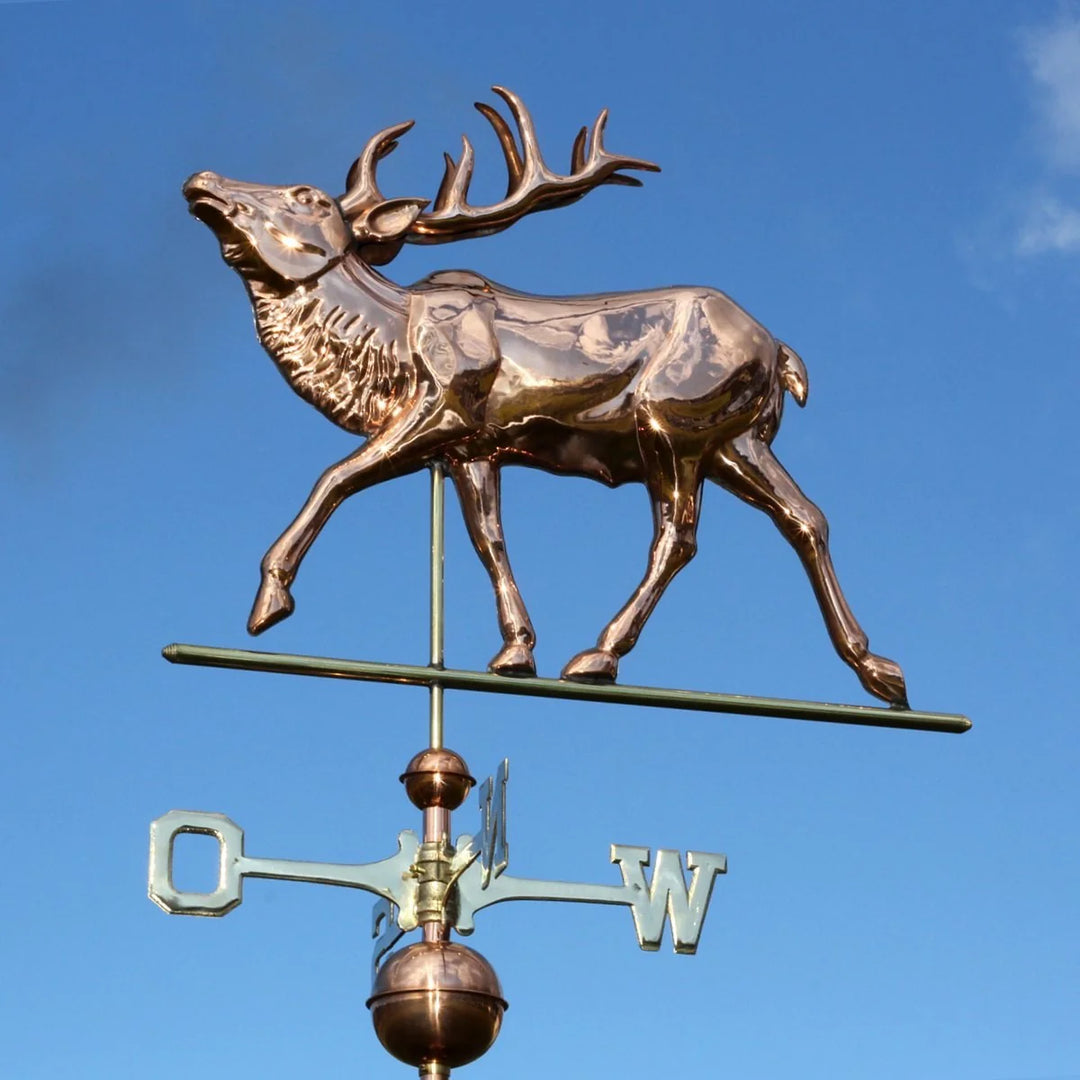 Wetterfahne-Hirsch-Kupfer