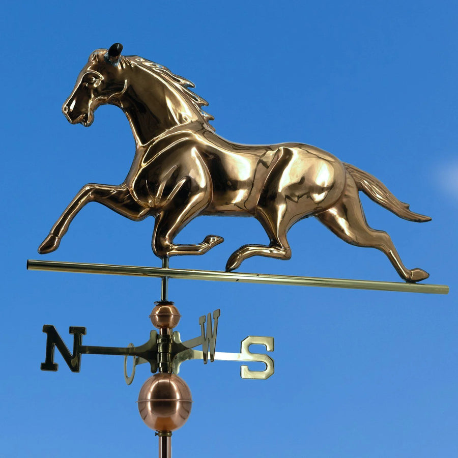 Wetterfahne-trabendes-Pferd