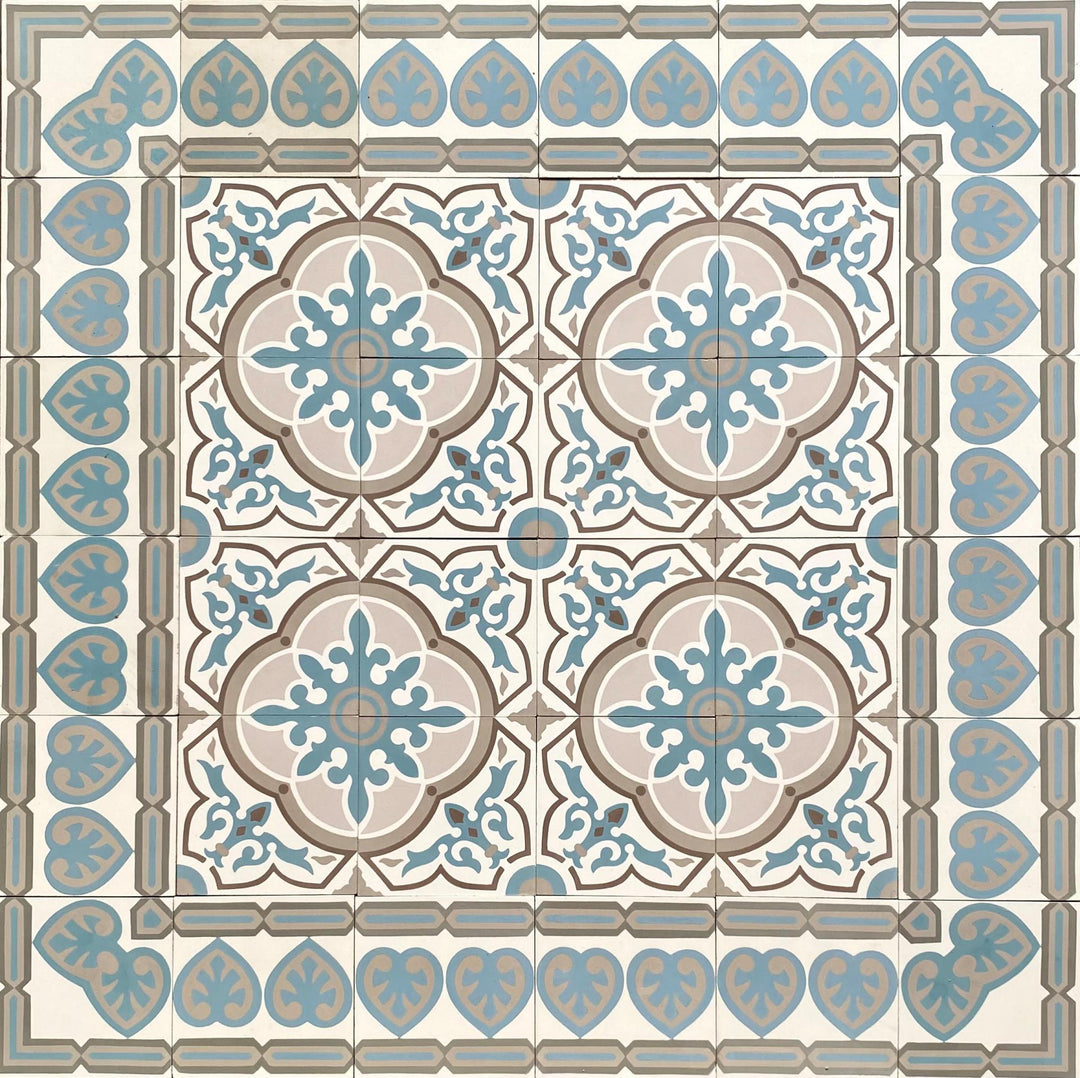 Zementfliesen-blau-weiss-gemustert