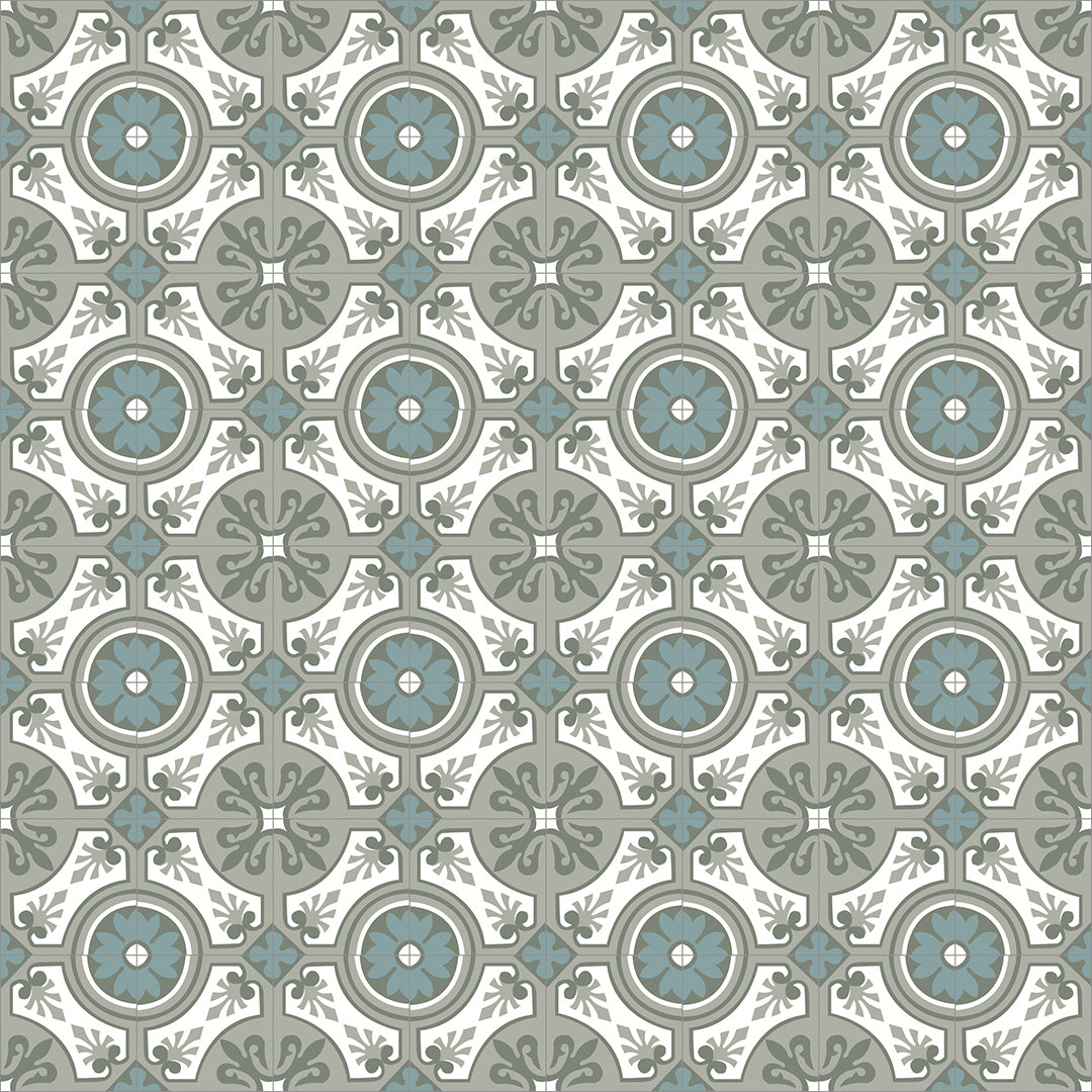 Zementfliese Lilly Grey 14 x 14 x 1,6 cm