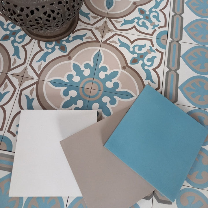 Zementfliesen unifarben 20 x 20 x 1,6 cm