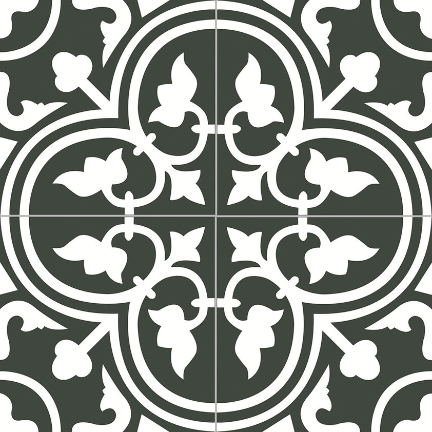 Zementfliese_Maria_schwarz_weiß