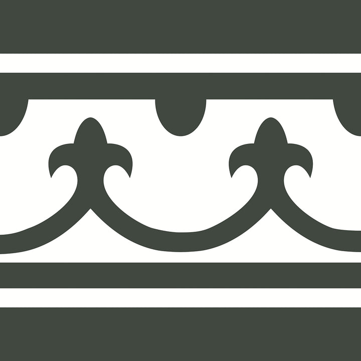 Zementfliese Maria Bordüre Weiß 20 x 20 x 1,6 cm