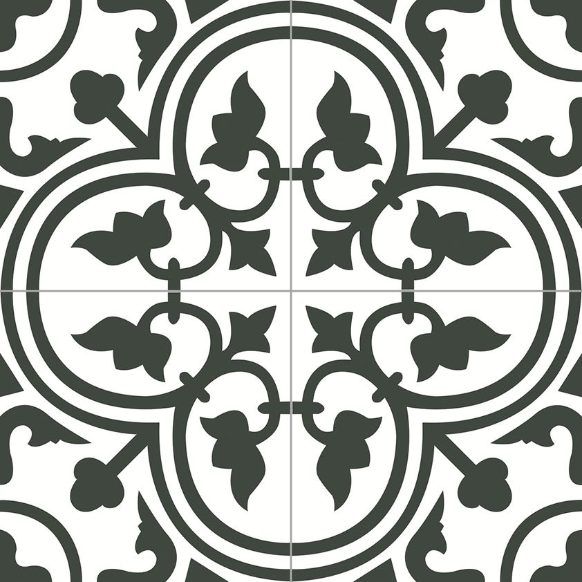 Zementfliese Maria 20 x 20 x 1,6 cm Weiß