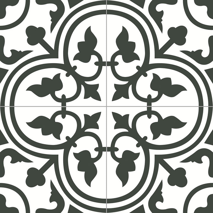 Zementfliese Maria 20 x 20 x 1,6 cm Weiß