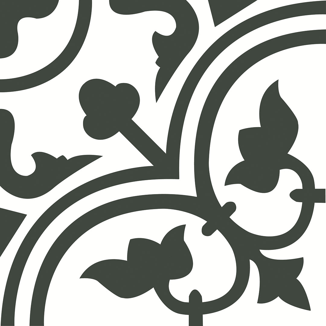 Zementfliese Maria 20 x 20 x 1,6 cm Weiß