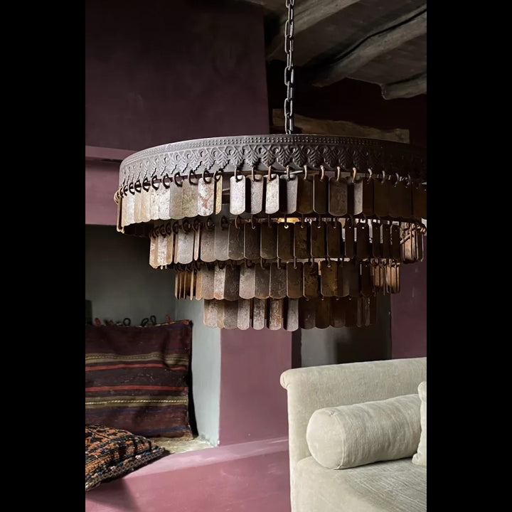 Hängelampe "Gudha" rund