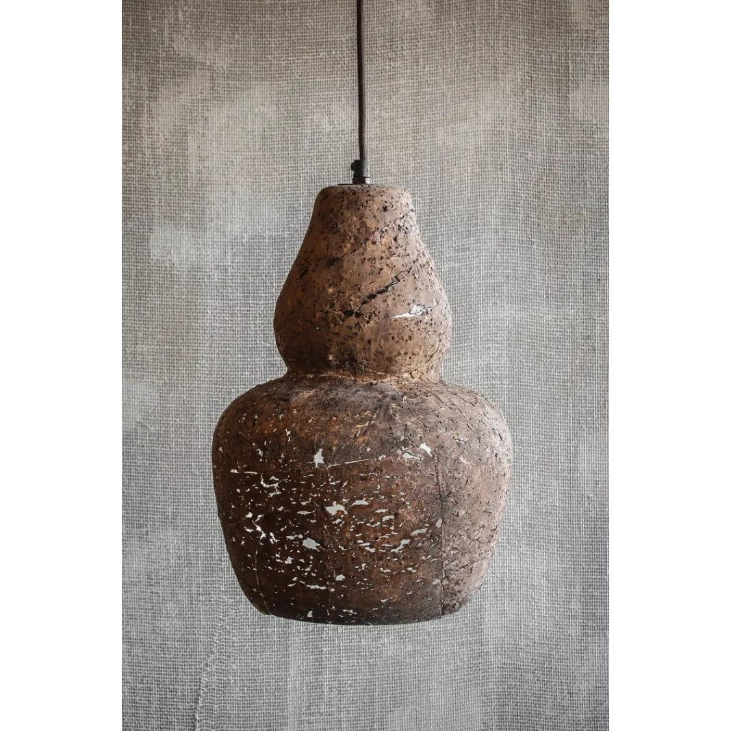 Leuchte-Lampe-Kork-Glas