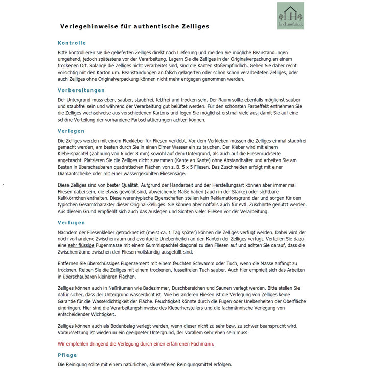 Zelliges "Fez" - Original marokkanische Fliesen