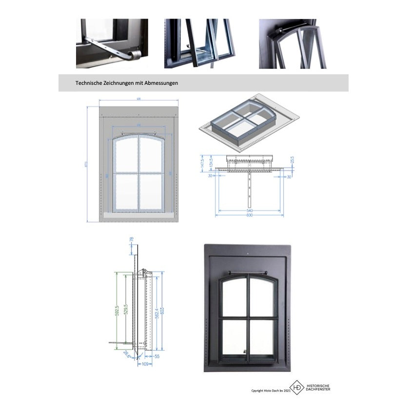 Dachfenster Modell KK 40 x 60 cm