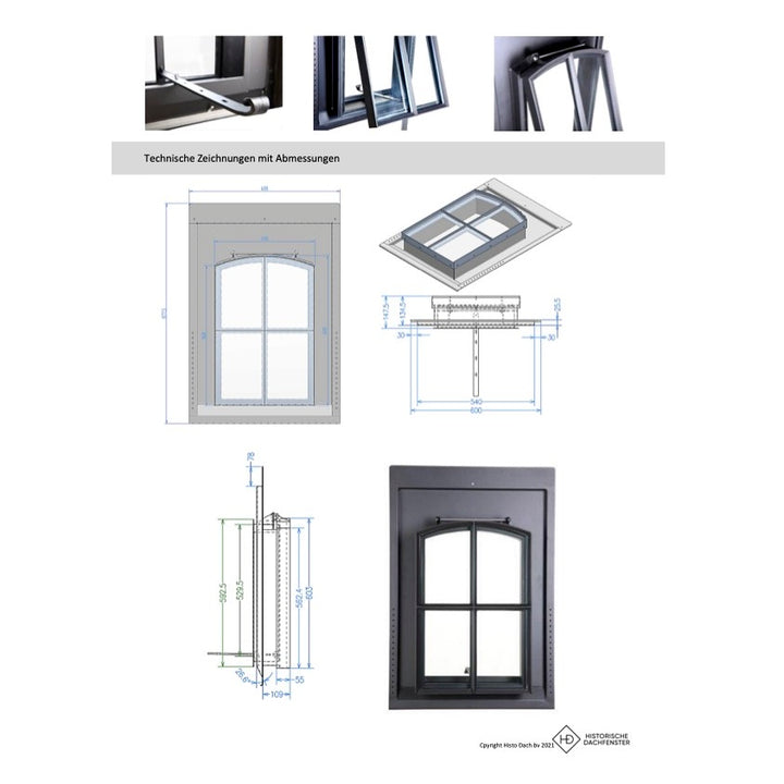 Dachfenster Modell KK 40 x 60 cm